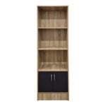 Tekaro bookcase sonoma-anthracite 57x33x180cm - Image 4