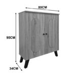 Shoe rack-cabinet Cathi sonoma 80x34x95cm - Image 5