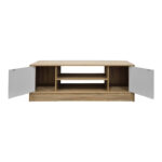 Sasa TV cabinet sonoma-white 120x35x41.5cm - Image 2