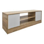 Sasa TV cabinet sonoma-white 120x35x41.5cm - Image 3