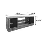 Sasa TV cabinet sonoma-white 120x35x41.5cm - Image 5