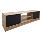 Sasa TV cabinet sonoma-anthracite 150x35x41.5cm - Image 3