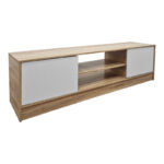 Sasa TV cabinet sonoma-white 150x35x41.5cm - Image 3