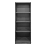 Kendy bookcase anthracite 60x30x167cm - Image 3