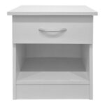 Bedy bedside table white 40x34x42cm - Image 3
