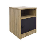 Lenea bedside table sonoma-anthracite 40x40x50cm
