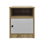 Lenea bedside table sonoma-white 40x40x50cm - Image 3