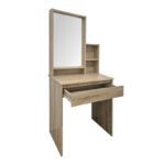 Larnia dressing table with mirror and stool sonoma 65x40x142cm - Image 2