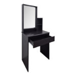 Larnia dressing table with mirror and stool wenge 65x40x142cm - Image 2