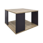 Zelegan coffee table sonoma-anthracite 60x60x39cm - Image 2