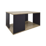 Zelegan coffee table sonoma-anthracite 90x90x44.5cm - Image 2