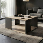 Zelegan coffee table sonoma-anthracite 90x90x44.5cm