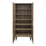 Oufelia shoe cabinet sonoma 60x32.5x134.5cm - Image 2