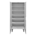 Oufelia shoe cabinet white 60x32.5x134.5cm - Image 2