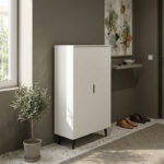 Oufelia shoe cabinet white 60x32.5x134.5cm