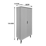 Oufelia shoe cabinet white 60x32.5x134.5cm - Image 5