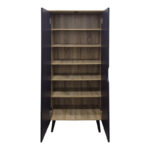 Oufelia shoe cabinet sonoma-anthracite 60x32.5x134.5cm - Image 2