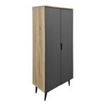Oufelia shoe cabinet sonoma-anthracite 60x32.5x134.5cm - Image 3