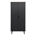 Oufelia shoe cabinet sonoma-anthracite 60x32.5x134.5cm - Image 4
