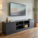 Tivia TV cabinet sonoma-anthracite 180x35x41.5cm