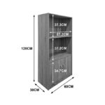 Tekaro bookcase sonoma 60x30x120cm - Image 5