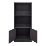 Tekaro bookcase anthracite 60x30x120cm - Image 3