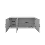 Alvia sonoma three-leaf wardrobe 150x51x60cm - Image 4