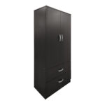Athos six-door wardrobe with loft, wenge, 240x42x240cm - Image 2