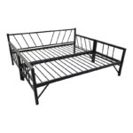 Bed-Sofa Remmie metal in black 90x190cm - Image 4