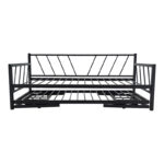 Bed-Sofa Remmie metal in black 90x190cm - Image 5