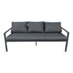 Gardenly Ι lounge set 4pcs aluminum in anthracite color with anthracite cushions - Image 3