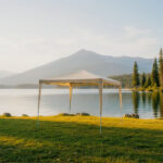 Gazebo metal frame - beige fabric 3x3m - Image 2