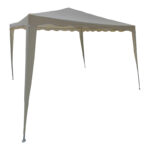 Gazebo metal frame - beige fabric 3x3m