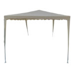Gazebo metal frame - beige fabric 3x3m - Image 3