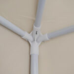 Gazebo metal frame - beige fabric 3x3m - Image 4