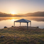 Gazebo metal frame - anthracite fabric 3x3m - Image 2