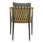 Armchair Peluxe aluminum anthracite-pe rope natural-grey cushions 54x62x84cm - Image 6