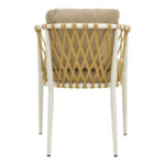 Armchair Peluxe aluminum white-pe rope natural-beige cushions 54x62x75.5cm - Image 6
