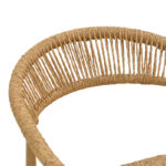 Rayana armchair stackable aluminum - pe rattan in natural shade 56x61.5x77.5cm - Image 6