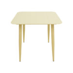 Vista aluminum table in champagne shade 80x80x72cm - Image 3