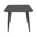 Vista aluminum table in black shade 80x80x72cm - Image 2