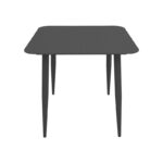 Vista aluminum table in black shade 80x80x72cm - Image 3