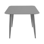Vista aluminum table in anthracite shade 80x80x72cm - Image 2
