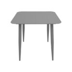 Vista aluminum table in anthracite shade 80x80x72cm - Image 3
