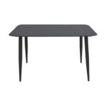 Vista aluminum table in black shade 120x70x72cm - Image 2