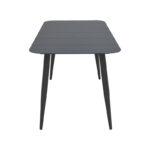 Vista aluminum table in black shade 120x70x72cm - Image 3