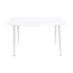 Vista aluminum table in white shade 120x70x72cm - Image 2