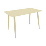 Vista aluminum table in champagne shade 120x70x72cm