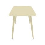 Vista aluminum table in champagne shade 120x70x72cm - Image 3