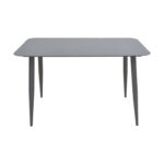 Vista aluminum table in anthracite shade 120x70x72cm - Image 2